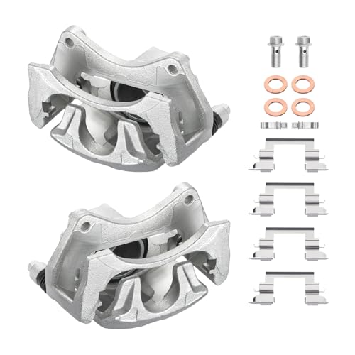 Image of BDFHYK 18-B5032B 18-B5033B Front Disc Brake Caliper Assembly Compatible with Mitsubishi Lancer /Outlander /Outlander Sport /RVR 2007-2020 2.0L 2.4L 3.0L l4 V6 GAS 2pcs