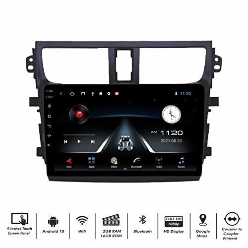 Image of 9 Inches Android System for Old Celerio with 2GB /32GB RAM & ROM, Gorilla Glasses /Full HD Display /WiFi /GPS /SWC and HD Parking Camera (Old Celerio (2014-2020))