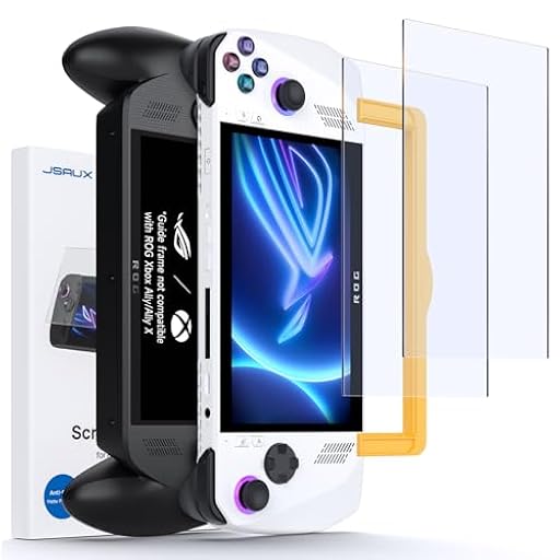 JSAUX Protector de Pantalla para ROG Xbox Ally/ROG Xbox Ally X 2025/ROG Ally (2 Piezas), Cristal Templado Anti-Resplandor con Marco Guía, Protector de Pantalla 7 Pulgadas para ASUS ROG Ally X 2024 | Ya disponible en tu tienda friki favorita! En mundofriki.es!