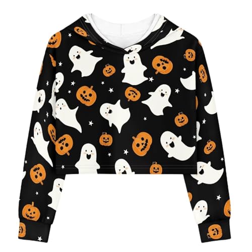 Flashideas Girls Sweatshirt Soft Lightweight and Comfortable short version Fashion Outfit for Age 6-16