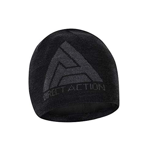 Direct Action Winter Beanie Mütze - Merinowolle - Schwarz Cover