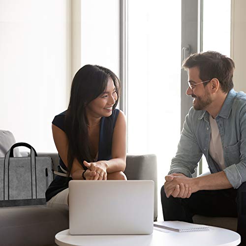 Alfheim 13-13.3 Inch Laptoptas Kantoor Werk Laptoptas met Schouderriem Handvat Slanke Laptop Aktetas Waterdicht PU Leer Compatibel met Macbook Pro14-inch A2442/Macbook Air A1466, A1369 etc - Image 7