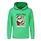 NILKOOZ Christmas 67 Boys Hoodie Sweatshirt Santa Says Six Seven Girls Pullover Top 2-13 Years(Green-170cm)