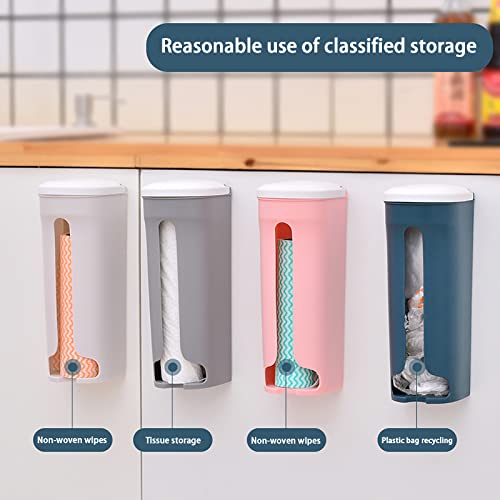 Gmjay Müllsackständer 4 Stücke Kunststoff Mauer Hängend Lagerung Tasche Ständer für Müllsäcke mit Deckel Praktisch Mülleimer Müllsackhalter Müllständer für Wohnzimmer Küche - Image 5