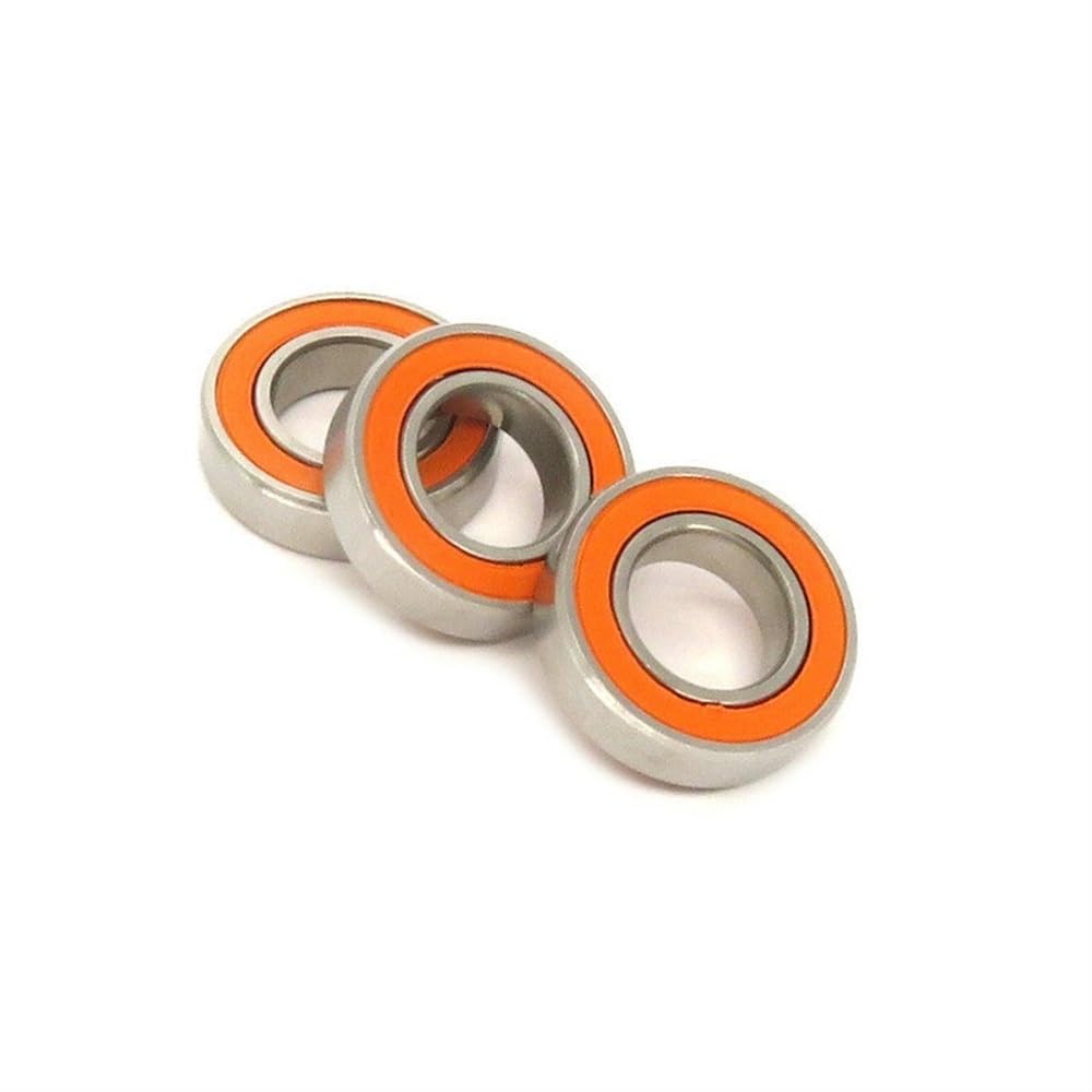 HYRBNSDLK 10pcs S6800 2RS CB ABEC7 10x19x5 6800 Stainless Steel Hybrid Ceramic Bearing S61800 S6800C 2OS 10 * 19 5(S693C-2OS 3x8x4mm)