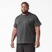 Dickies Men's Short Sleeve Heavyweight Crew Neck Pocket T-Shirt, Charcoal Gray S, X