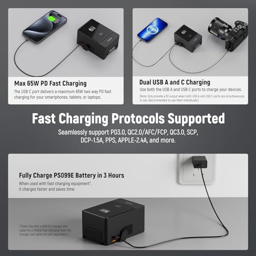 Neewer Mini V Mount Battery with Fast Charging