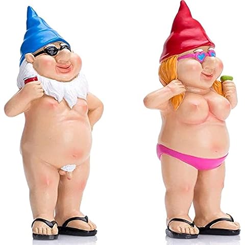 Garden Gnome Statue, Resin Peeing Dwarf Naughty Garden Gnome Statue Cover