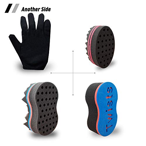 Twist Hair Sponge, Dread Sponges Brush For Men Women Curls, 3 Large Curling Sponges With 1 Hand Sponge For Natural Hair #TOP3