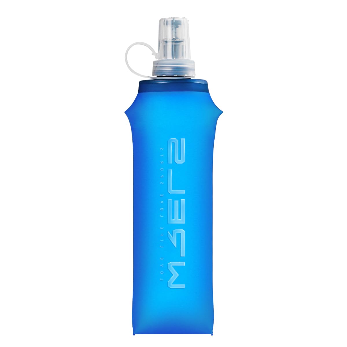 WRELS 500ml Soft Flask Running Bottles BPA Free Collapsible Water Bottle for Running Vest Portable Folding Hydration flask for Traveling Hiking Marathon Cycling