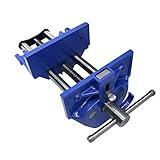 HFS(R) 7' Quick Release Woodworking Vice - Heavy Duty Cast Iron Construction with Adjustable Front Stop