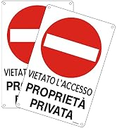 Cartello Proprieta' Privata V.A. 30X 45 Alluminio