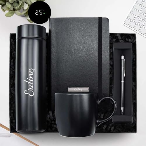 Trendmiya Juego de regalo personalizado para él y ella, termo