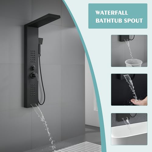 Luxury Bathroom Shower Panel Tower