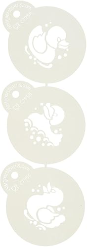 Designer Stencils Mini juego de plantillas de pato de goma, beigesemitransparente