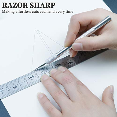 Jetmore 63 Pack Exacto Knife Craft Knife Kit With 60 Pcs Hobby Knife Replacement Blades, Hobby Knife Precision Knife Exacto Knife Set For Diy Craft, Scrapbooking, Art Work Cutting #TOP3