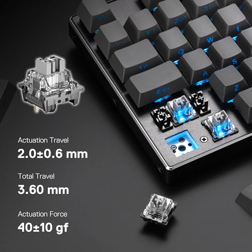 Image of Redragon K556 PRO 104 Keys Wireless RGB Gaming Keyboard, Tri-Mode Aluminum Mechanical Keyboard w /Noise Dampening Layers, Hot-Swap South-Facing RGB Socket, Gradient PBT Keycaps & Custom Linear Switch