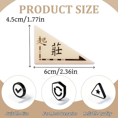 Set de 4 Marcadores Triangulares Grandes para Mahjong miniatura 2