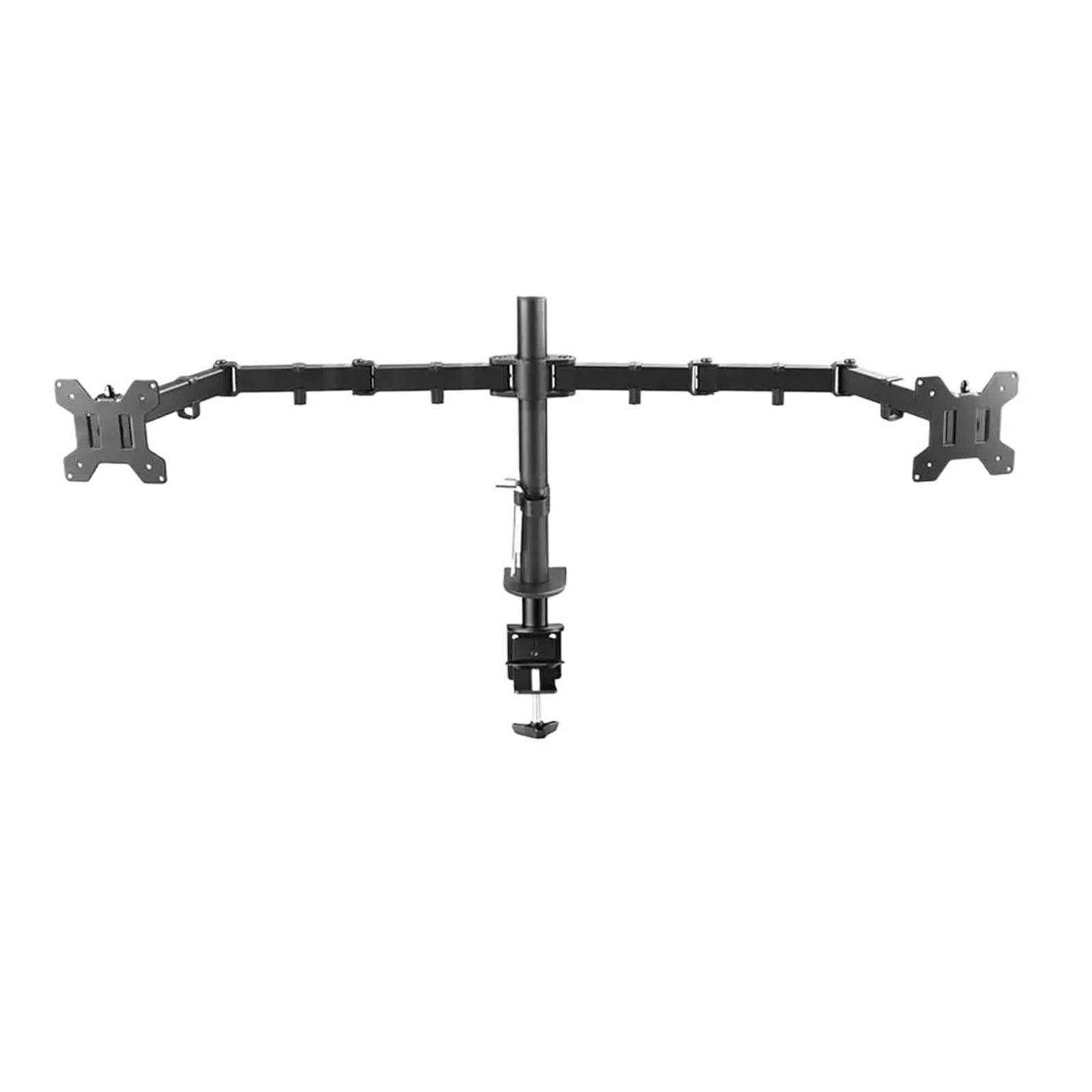 TKJfdTY Desktop Clamp Full Motion 360 Degree Dual Monitor Stand 10" - 27" Clamp Base Monitor Mount Arm Load Capacity 9.9Kg Stand