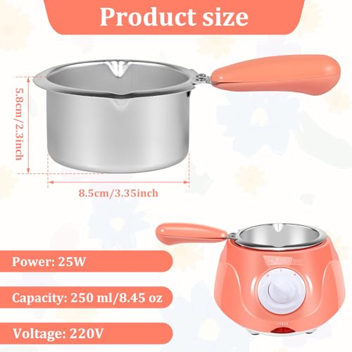 Olla eléctrica para fundir chocolate 250ml con control de temperatura miniatura 3