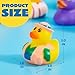 JOYIN 30 Pcs Rubber Ducks, Random Assortment Ducks Bulk with Mesh Carry Bag, Mini Rubber Duckies for Baby Bath Toys, Kids Toddler Summer Pool Toys Birthday Gifts Party Favors