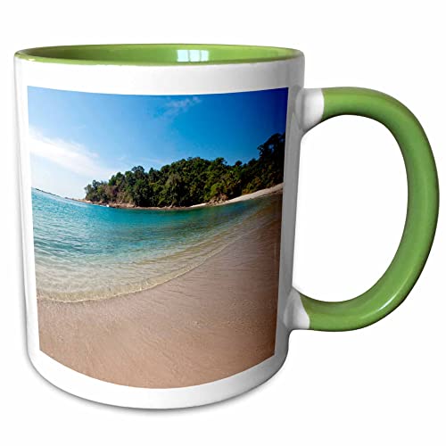 3dRose Manuel Antonio National Park, Costa Rica 11oz Two-Tone Green Mug