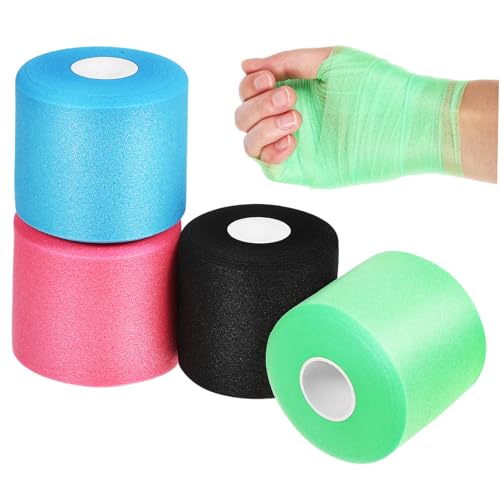 HAWILLOSCH Skin Mask Blue Pre Wrap Pre Wrap Athletic Foam Blue Wrist Tape Green Athletic Tape Sports Wraps