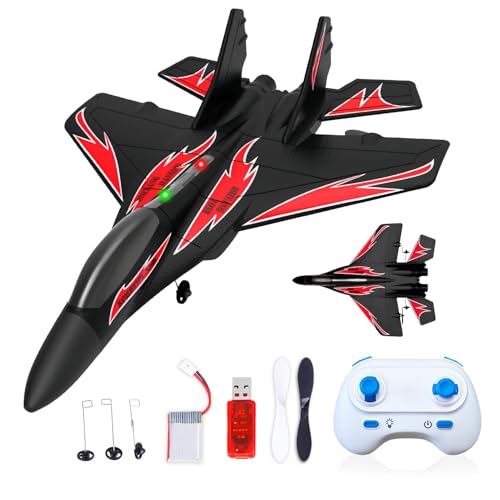 QFCST Foam Remote Control Wireless Airplanes RC Planes, Remote Control Fighter Toys, 2CH 2.4Ghz RC...