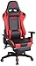 CLP Sedia Gaming Turbo in Similpelle Stoffa O Similpelle Effetto Metallico I Poltrona Racing, Colore:Nero/Rosso, Materiale:Ecopelle