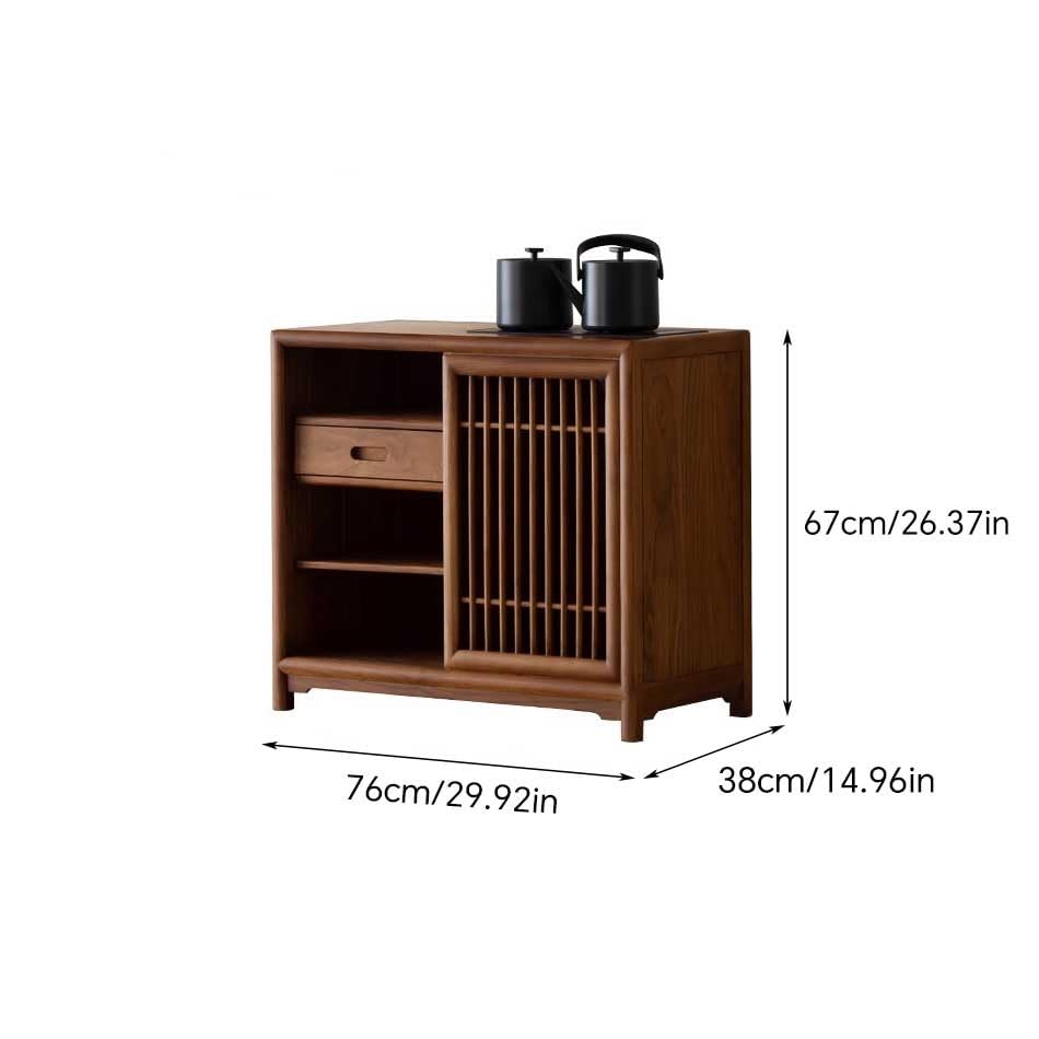 eexbz Sofa Chinese Style Tea Cabinet Wooden Sofa Side Table Tea Cabinet Sofa Side Cabinet Sofas for Living Room