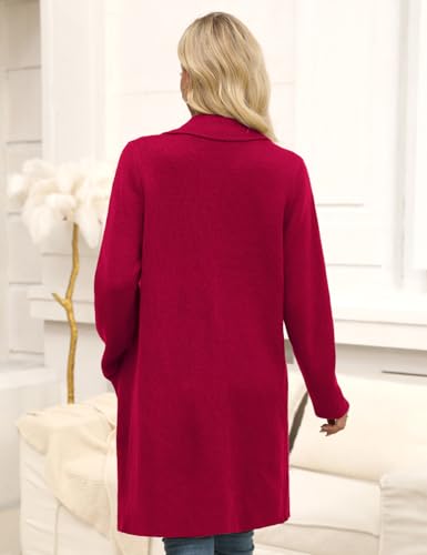 Image of CiCiBird Women Fall Long Cardigan Sweater Trendy Knit Jacket Coat Dressy Blazer Coatigan
