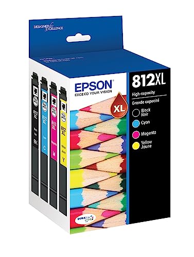 Image of Epson 812 DURABrite Ultra Ink High Capacity Black & Color Cartridge Combo Pack & 812 DURABrite Ultra Ink High Capacity Magenta Cartridge (T812XL320-S)