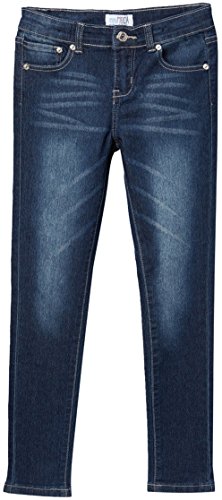 Image of ToBeInStyle Girl's Denim Easy Styling Classic Timeless Everyday Jeans Zip-Up Closure