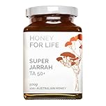 Honey for Life Super Jarrah TA50+ / MGO 1600+ | Stronger than Manuka Honey Medical Grade | Raw Real Pure Cold Pressed & Unpasteurised Honey in Glass Jar - No Micro Plastics (500g)