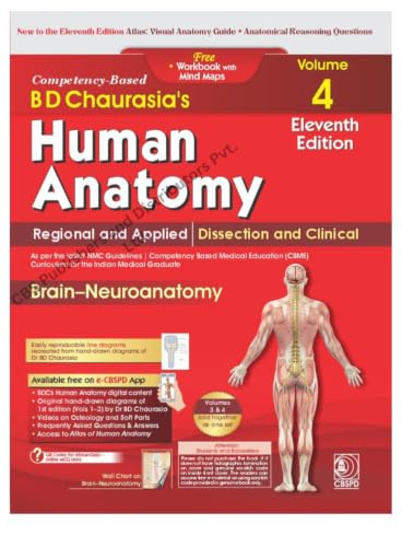 Image of BD Chaurasia's Human Anatomy 11th Ed. 4 Vol Set (PB 2027)