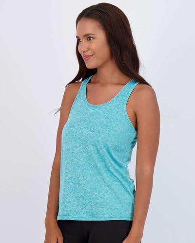 Image of Real Essentials 5-Pack Women's Racerback Tank Top Dry-Fit Athletic Performance Yoga Activewear (Available in Plus Size)