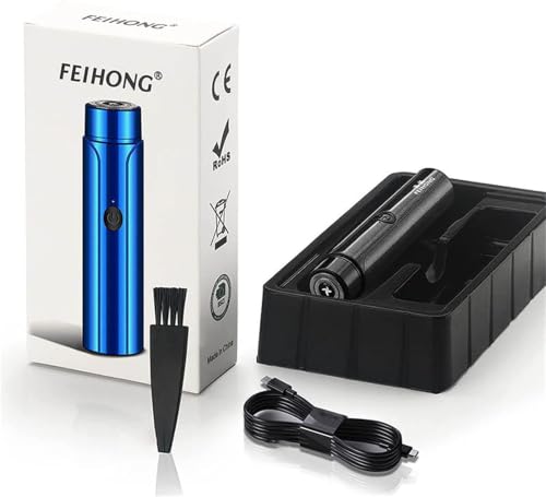 Image of Mini Electric Shaver for Men & Women | Portable Cordless Rechargeable Razor with LED Battery Display | USB Rechargeable Facial & Body Shaver | Compact Travel Electric Razor