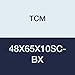 TCM 48X65X10SC-BX NBR (Buna Rubber)/Carbon Steel Oil Seal, SC Type, 1.889" x 2.559" x 0.393"