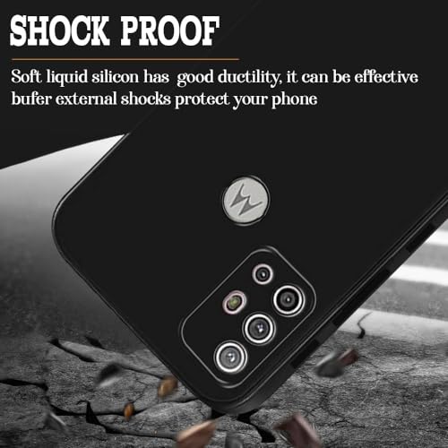 Image of Back Cover | Full Camera Protection | Premium Liquid Silicon Case | Flexible Bumper Case for Motorola Moto G10 4G / G10 Power 4G / G20 4G / G30 4G (Black)