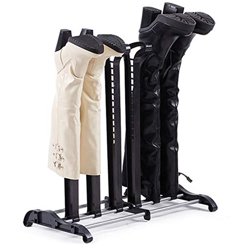 FKUO 3 Pair Boot Storage Organizer Rack, Free Standing Tall Boots Shaper Holder