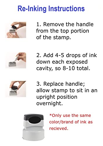 South Carolina Round Notary Stamp | Pre Inked Unit - for Extreme Life-Length - Thumbnail 4