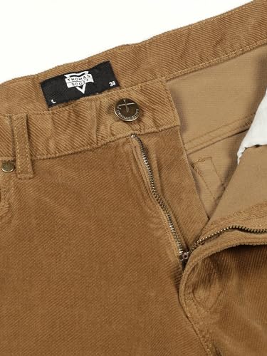 Image of Thomas Scott Men Mid Rise Slim Fit Corduroy Chino Pants