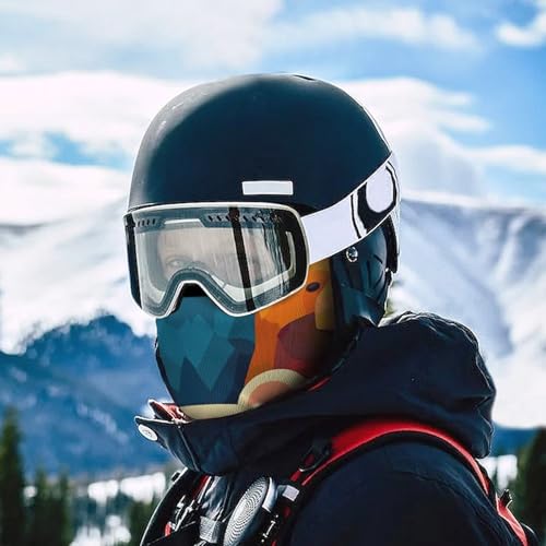 Balaclava para hombre, máscara para esquí y ciclismo, cubre cara y cuello, diseño colorido con osos, invierno miniatura 5