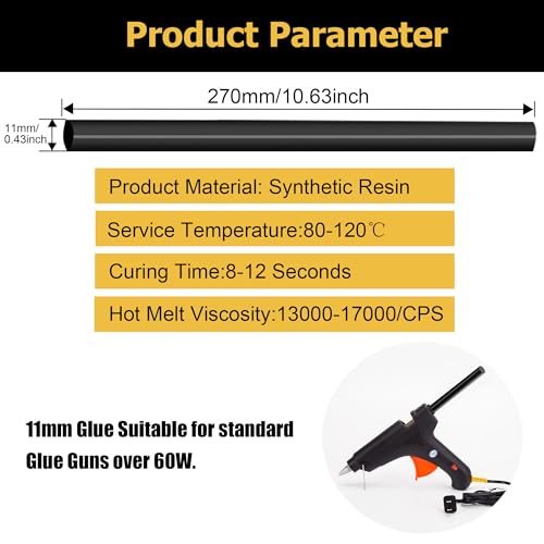 Image of 10Pcs Black Paintless Dent Repair Glue Sticks,High Viscosity Hot Glue Sticks Paintless Dent Repair Tool for Car Repair Dent Remover Tool Set and Gluing Project