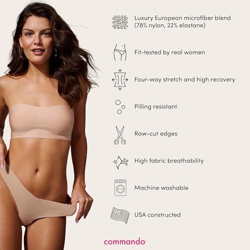 commando - Classic Solid Thong (3-pack) | Seamless No Show Thong | Comfortable, Lay-Flat Edges | Machine Washable4