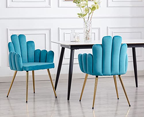 Sillón plegable goma metalizado azul miniatura 1