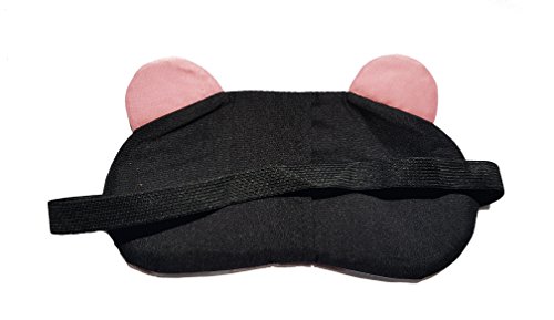 Image of Jenna 2 Eye Cartoon Polyester Eye Mask for Insomnia, Meditation, Puffy Eyes and Dark Circles - Pink