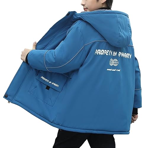 Boys Waterproof Winter Parka Coat Hooded Puffer Fleece Lined Jackets4