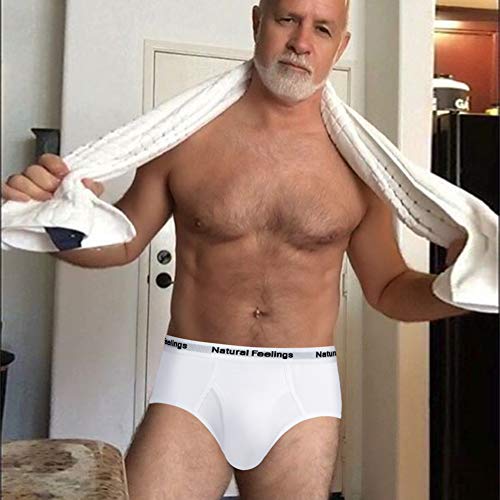 Natural Feelings Men's Briefs Underwear Multipack Mens Cotton Full Rise Briefs with Comfort Waistband S M L XL XXL…2
