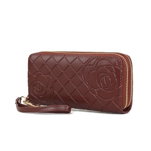 Image of MKF Collection Wristlet Wallet for Women, Small Credit Card Holder with Zipper Coin Pocket Wallet Purse Handbag By Mia K